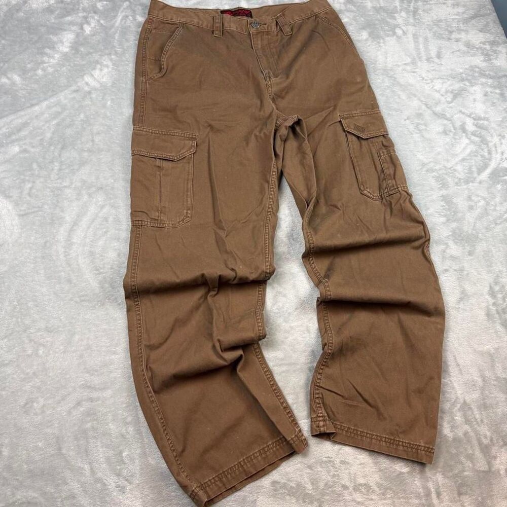 Hawke-co Men's Brown and Tan Trousers